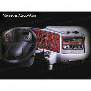 Декоративные наклейки на панель приборов Mersedes Atego / Axor, шт