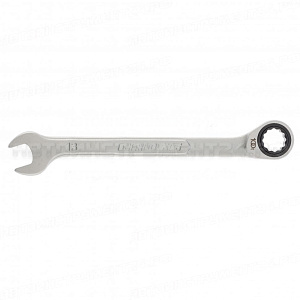 Ключ комбинированный трещоточный, 13 мм, количество зубьев 100. Gross