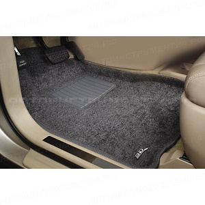 Коврики Mitsubishi Grandis 2003-2011г 3D серый "Tufted"