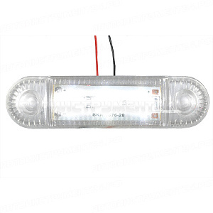 Фонарь габаритный LED 24V, белый (L=95мм, 3-светодиода)