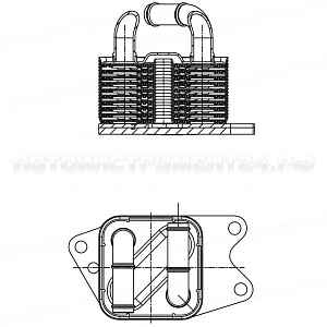 Радиатор масляный для автомобилей Polo (09-)/Skoda Rapid (12-) 1.6i [CFNA] AT LUZAR, LOc 1817