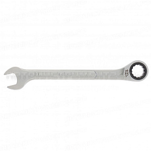 Ключ комбинированный трещоточный, 19 мм, количество зубьев 100. Gross
