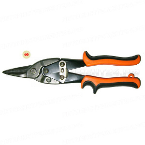 Ножницы по металлу пряморежущие 250 мм (оранж.) 24021