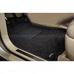 Коврики Mitsubishi Grandis 2003-2011г 3D черный "Tufted"