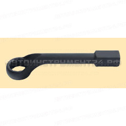 Силовой накидной ключ 41 мм с изгибом, 4-ти гр ручка. L=310mm 79441
