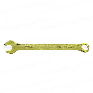 Ключ комбинированный, 10 мм, желтый цинк. СИБРТЕХ