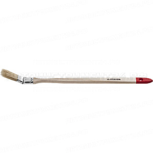 Кисть STAYER "MASTER" "Универсал" радиаторная для всех видов ЛКМ, светлая натуральная щетина, деревянная ручка, 1"/25мм