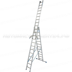 Трехсекционная универсальная лестница Krause STABILO 3х12, 133700