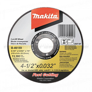 Диск отрезной для аккумуляторного инструмента 115x0.8x22.23 мм Z60T Makita B-45799