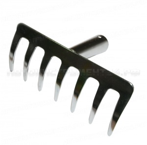 Грабли мини 7зуб. прямой нерж. б/рукоятки 28075
