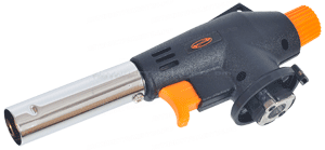 Горелка газовая с пьезоподжигом с клапаном надимного типа и винтом регулировки 1300C (корпус ABS)