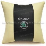Подушка из экокожи Skoda
