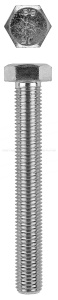 Болт с шестигранной головкой, DIN 933, M12x45мм, 50шт, кл. пр. 8.8, оцинкованный, KRAFTOOL