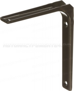 Уголок-кронштейн STAYER "MASTER", 125х150х1,2мм, коричневый