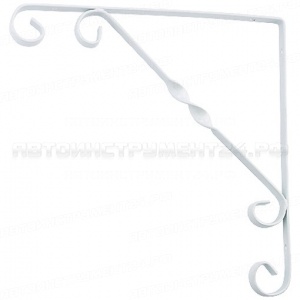 Кронштейн декоративный, 100 х 100 мм, белый. СИБРТЕХ