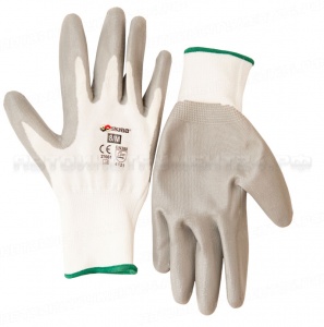 Перчатки полиэстер с нитрил. гладким покрытием 9/L 27662