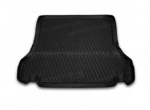 Коврик багажника Chevrolet Lanos 1997-2009г борт. чер НЛ CARCHV00010