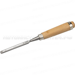 Стамеска-долото "СТ 500" с деревянной ручкой, хромованадиевая, 10мм, ЗУБР
