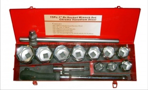 Набор головок 1" 15пр. SKRAB 61315