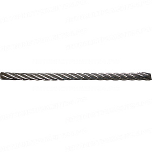 Трос стальной (DIN 3055) 2мм (1 м) ПРОМ