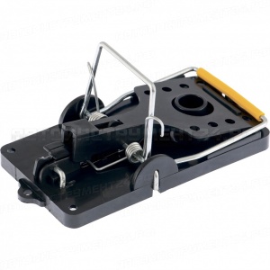 Мышеловка пластиковая открытая, металлический механизм, малая, 100 х 45 мм, 2 шт. СИБРТЕХ