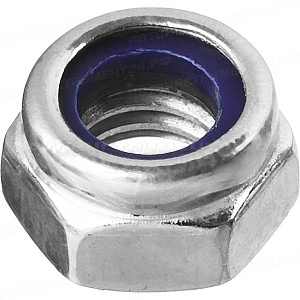 Гайка DIN 985 с нейлоновым кольцом, M8, 8 шт, кл. пр. 6, оцинкованная, ЗУБР