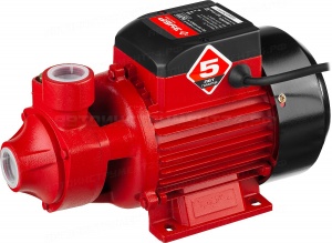 Насос М1 садовый поверхностный, ЗУБР НС-М1-650-Ч, самовсасывающий, 650 Вт, пропускная способность 40 л/мин, напор 45 м, корпус из чугуна