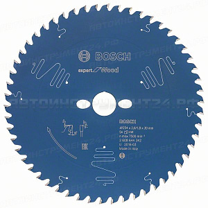 Пильный диск Expert for Wood 254x30x2.6/1.8x54 T, 2608644342