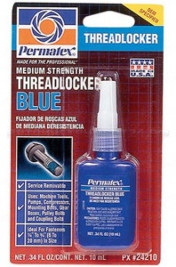 Фиксатор резьбы средней фиксации синий (6-20мм, от -54С до +150С) 10мл PERMATEX /1/6 HIT