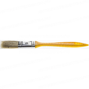 Кисть плоская STAYER "UNIVERSAL-STANDARD", светлая натуральная щетина, пластмассовая ручка, 25мм