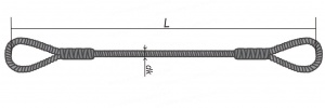 Строп канатный петлевой (заплетка) СКП-3,2/2,0м