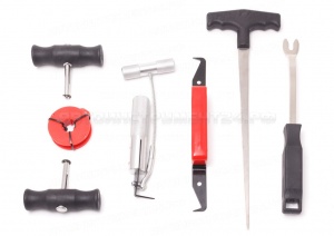 Набор приспособлений для замены ветрового стекла, 7 предметов, в ложементе Forsage F-907M1