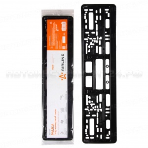 Рамка под номерной знак, двусоставная (без надписи), черная AIRLINE, ADFC001