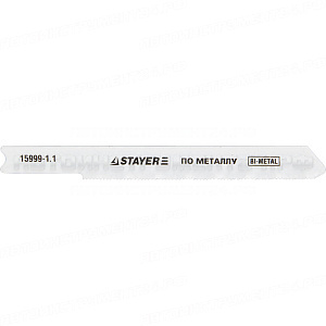 Полотна STAYER "PROFI", U118GF, для эл/лобзика, Bi-MetalI, по металлу (0,5-1,5мм), US-хвост., шаг 1,1мм, 50мм, 2шт