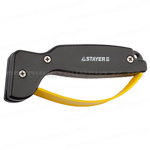 Точилка STAYER "MASTER" универсальная, для ножей, с защитой руки, рабочая часть из карбида