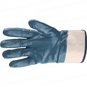 Перчатки трикотажные с обливом из бутадиен-нитрильного каучука, крага, M. Сибртех