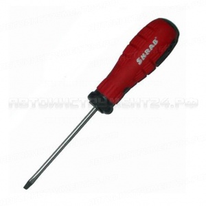 Отвертка SKRAB SL6х200мм красно-черная 41206