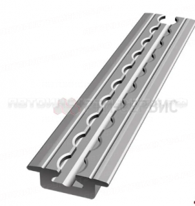 Такелажная рейка для крепления груза L=2950 мм алюминиевая врезная