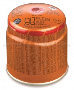 Баллон с газом PleinAir PL707KEMPER (прокал.бал,360мл/190гр,100%Бутан,темп1200С,SGS-стоп газ сист)