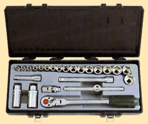 Набор 6гр.SF головок S=6-22мм и приспособлений к ним в кейсе, 25пр. 3/8" 3251-72