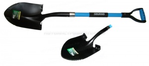 Лопата штыковая ЭРГО зубчатая с фибер. ручкой 28100