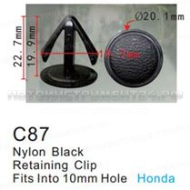 Клипса для крепления внутренней обшивки а/м Хонда пластиковая (100шт/уп.) Forsage клипса F-C87(Honda)