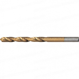 Сверло по металлу, 6,5 мм, HSS, нитридтитановое покрытие, цилиндрический хвостовик MATRIX
