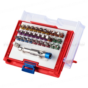 Набор вставок (бит) 1/4";, TORX, HEX, PZ, PH, SLOT, 32 предмета МАСТАК 058-10032C