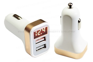Зарядное устройство 12/24V на 2хUSB разъема 5V-3.1А + вольтметр