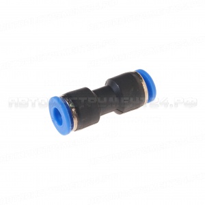 Фитинг-переходник RF-SPU06 для пластиковых трубок 6 x 6мм ROCKFORCE /1 NEW