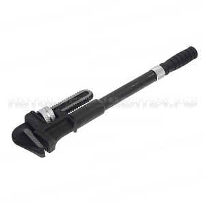 Ключ RF-68418L трубный с телескопической ручкой 18"(L 490-640мм, 100мм) ROCKFORCE /1
