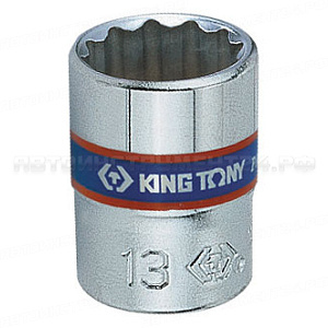 Головка торцевая стандартная двенадцатигранная 1/4";, 12 мм KING TONY 233012M