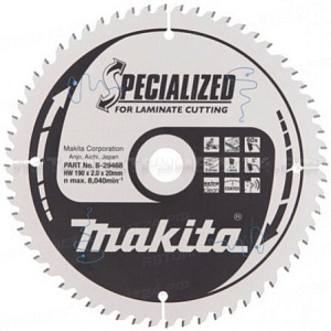 Пильный диск для ламината Makita B-29468 (B-31572)