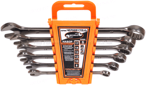 Набор комбинированных ключей 6шт. 8, 10, 12, 15, 14, 17 мм (35060) ГОСТ 2838-80